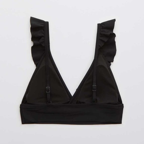 Aerie Ruffle Longline Triangle Bikini Top - Picture 5 of 5